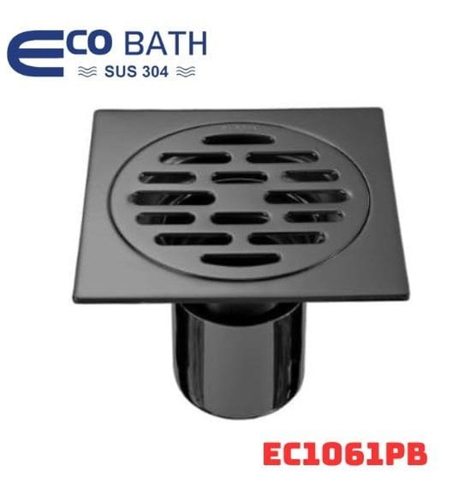 Ga thoát sàn inox màu đen EcoBath EC1061PB 