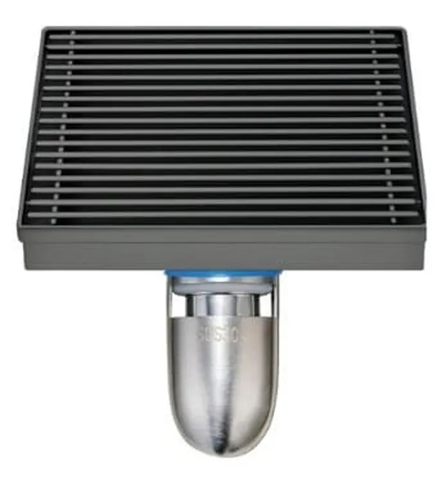 Ga Thoát Sàn Inox SUS304 EcoBath EC1069MB Đen Mờ 100x100mm