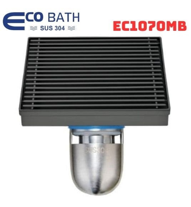 Ga thoát sàn inox màu đen EcoBath EC1070MB 