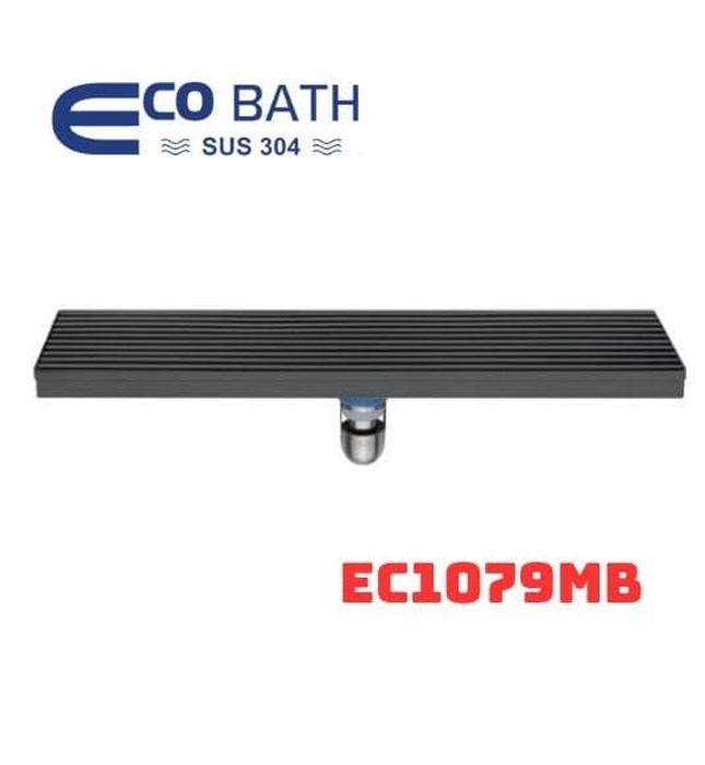 Ga thoát sàn dài đen mờ EcoBath EC1079MB