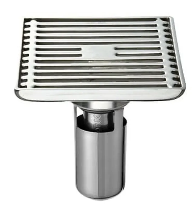 Ga Thoát Sàn Inox SUS304 EcoBath EC1087 Màu Inox Bóng 100x100mm