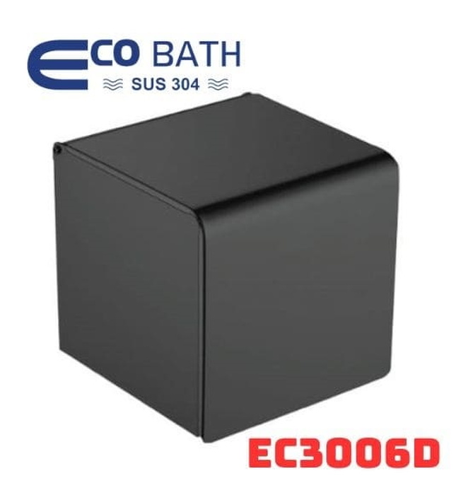 Hộp đựng giấy vệ sinh màu đen mờ Ecobath EC3006D