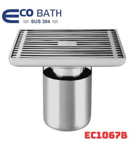Ga thoát sàn màu inox chải EcoBath EC1067B