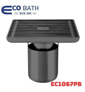 Ga thoát sàn màu đen EcoBath EC1067PB