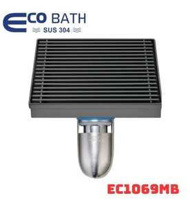 Ga thoát sàn inox màu đen EcoBath EC1069MB 