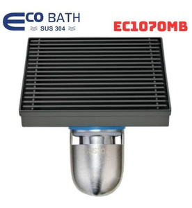 Ga thoát sàn inox màu đen EcoBath EC1070MB 