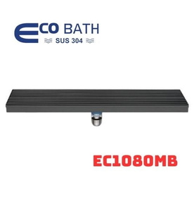 Ga thoát sàn dài đen mờ EcoBath EC1080MB