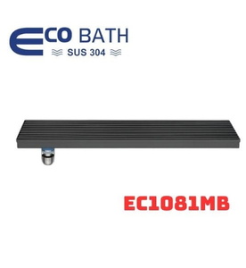 Ga thoát sàn dài đen mờ EcoBath EC1081MB