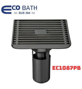Ga thoát sàn dài đen mờ EcoBath EC1087PB 
