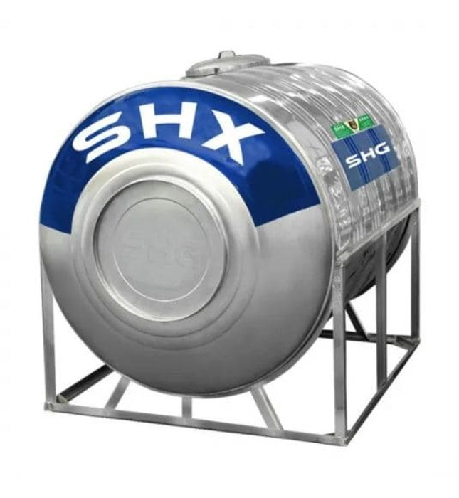 Bồn nước inox Sơn Hà Xanh 500L ngang SHX N500F720