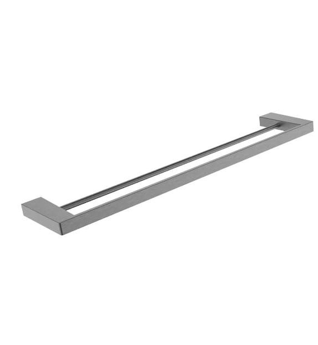 Thanh treo khăn đôi Inox màu ghi xám EcoBath EC211-09BU