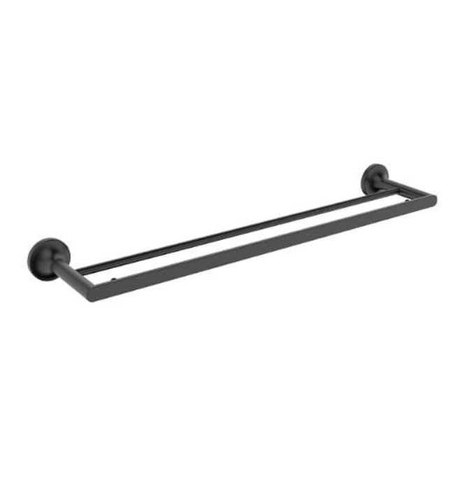 Vắt khăn đôi màu đen mờ Ecobath EC218-09MB