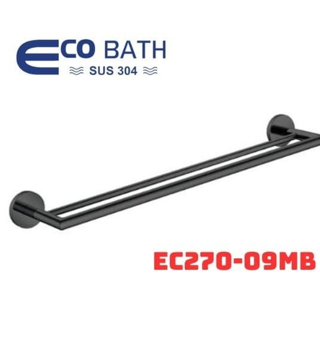Vắt khăn đôi màu đen mờ Ecobath EC270-09MB