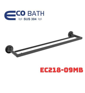 Vắt khăn đôi màu đen mờ Ecobath EC218-09MB
