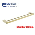 Thanh treo khăn đôi Inox màu vàng EcoBath EC211-09BG