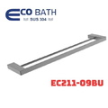 Thanh treo khăn đôi Inox màu ghi xám EcoBath EC211-09BU