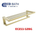 Vắt khăn giàn màu vàng chải EcoBath EC211-12BG