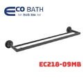 Vắt khăn đôi màu đen mờ Ecobath EC218-09MB