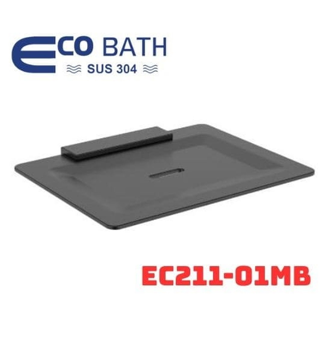 Khay xà bông treo tường màu đen Ecobath EC211-01MB