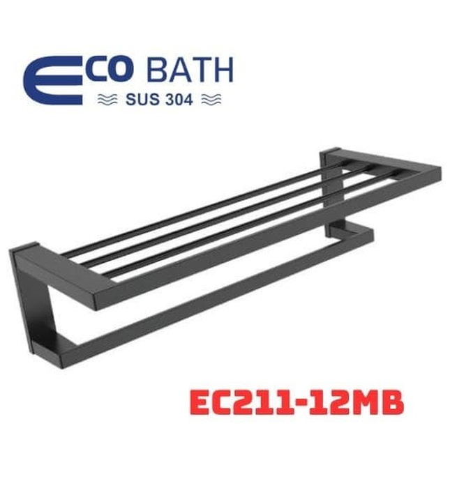 Vắt khăn giàn màu ghi xám EcoBath EC211-12MB