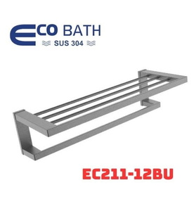 Vắt khăn giàn màu ghi xám EcoBath EC211-12BU