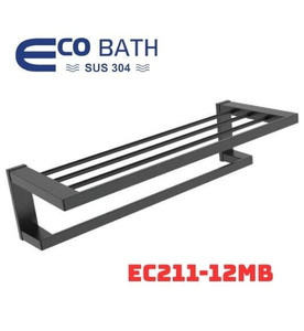 Vắt khăn giàn màu ghi xám EcoBath EC211-12MB