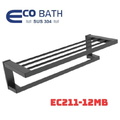Vắt khăn giàn màu ghi xám EcoBath EC211-12MB