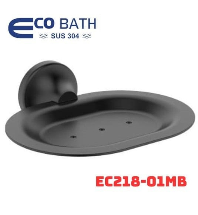 Khay xà bông treo tường màu đen mờ Ecobath EC218-01MB