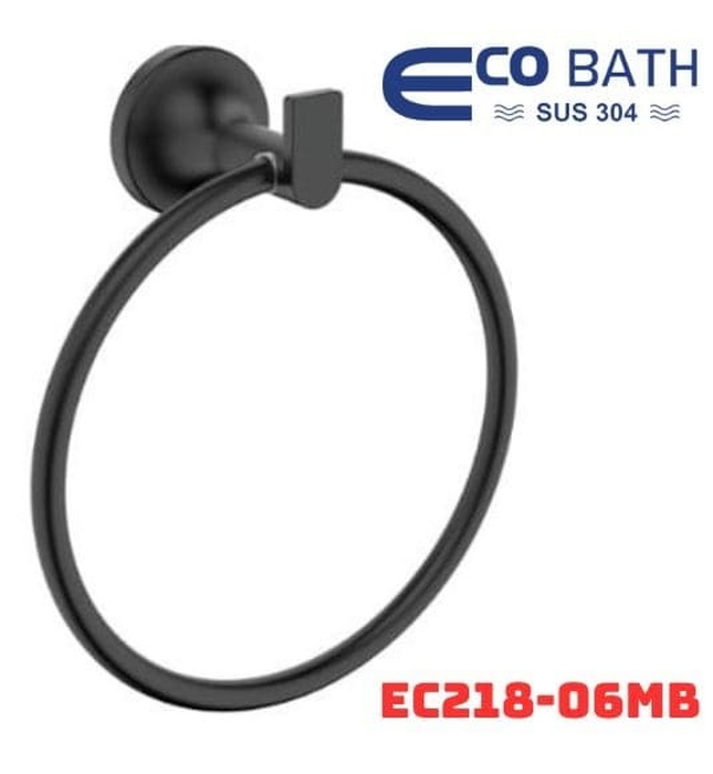 Vòng Treo khăn màu đen Ecobath EC218-06MB