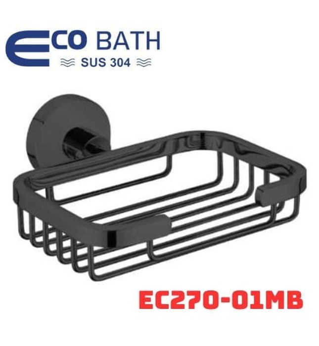 Khay xà bông treo tường màu đen Ecobath EC270-01MB