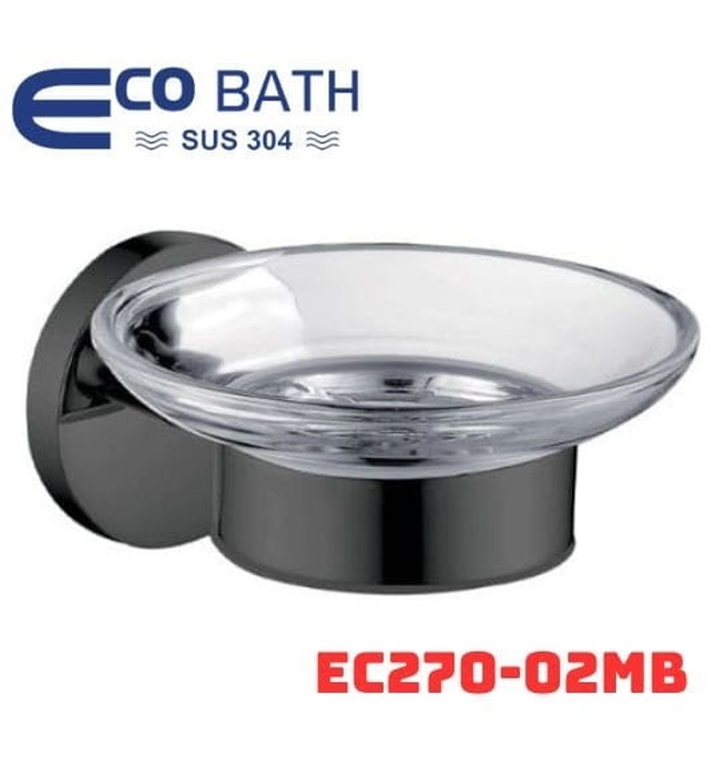 Khay xà bông treo tường màu đen Ecobath EC270-02MB
