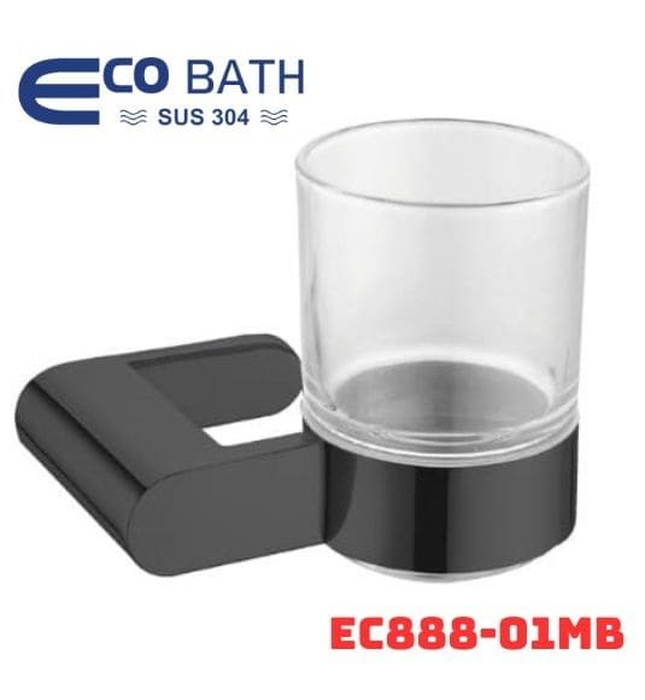 Kệ để cốc màu đen Ecobath EC888-01MB