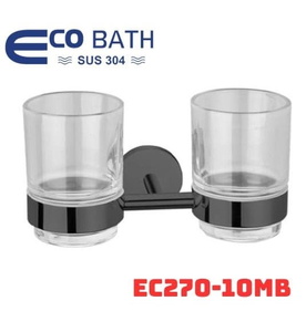 Kệ để cốc màu đen Ecobath EC270-10MB