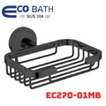 Khay xà bông treo tường màu đen Ecobath EC270-01MB