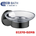 Khay xà bông treo tường màu đen Ecobath EC270-02MB