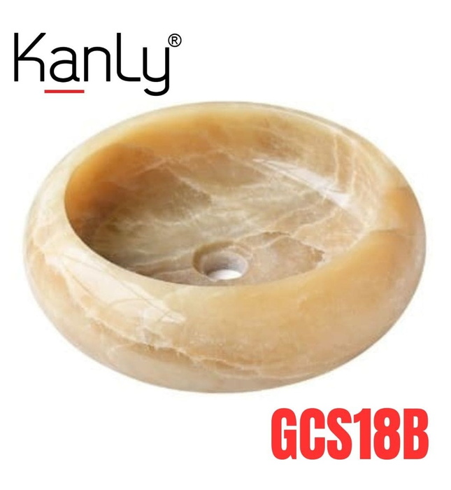 Lavabo đá tự nhiên honey onyx Kanly ONY129i
