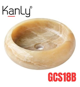 Lavabo đá tự nhiên honey onyx Kanly ONY129i