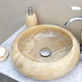 Lavabo đá tự nhiên honey onyx Kanly ONY129i