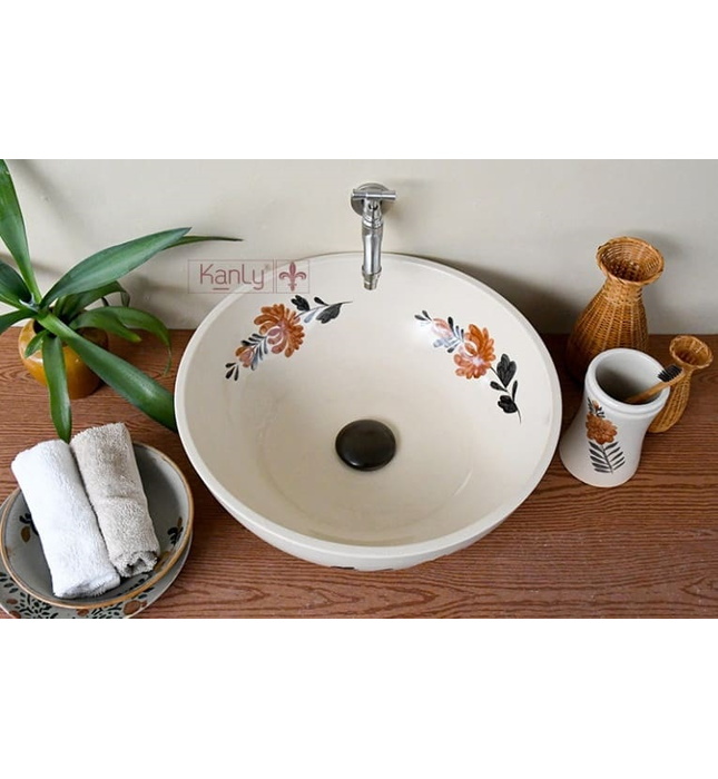 Chậu gốm mỹ thuật Kanly GV105