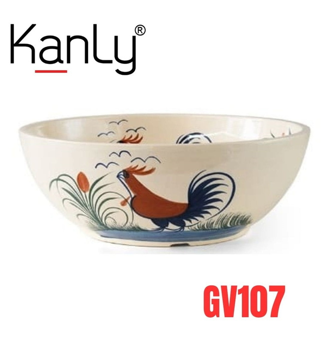 Chậu gốm mỹ thuật Kanly GV107