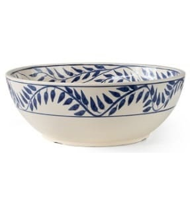 Chậu gốm họa tiết vòng lá Kanly GV109