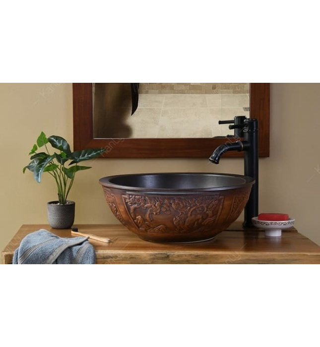 Chậu trồng cây cảnh bằng gốm sứ Kanly SU114