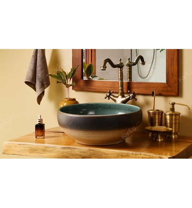 Chậu sứ mỹ thuật Kanly SU123