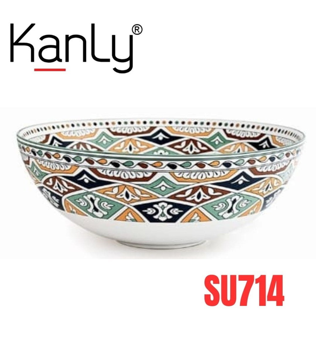 Chậu sứ mỹ thuật Kanly SU714