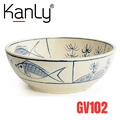 Chậu gốm mỹ thuật Kanly GV102