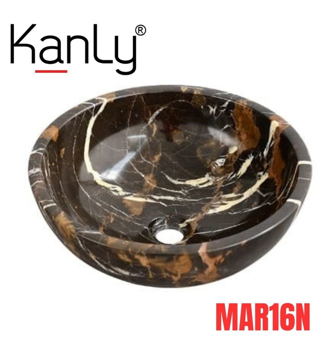 Chậu lavabo bằng đá tự nhiên Kanly MAR16N