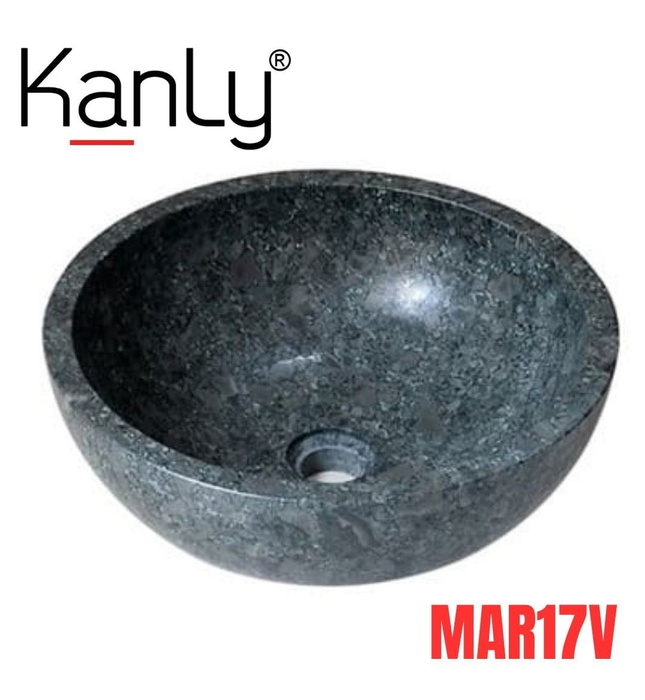 Chậu lavabo bằng đá tự nhiên Kanly MAR17V