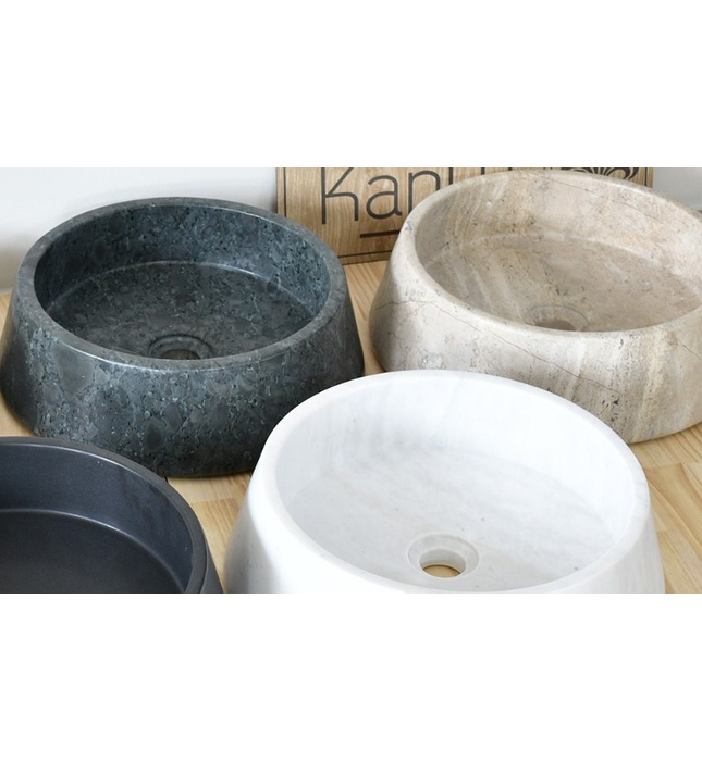 Chậu lavabo bằng đá nguyên khối Kanly MAR47V
