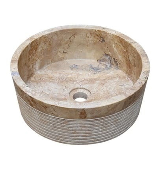 Chậu lavabo đá marble nguyên khối Kanly MAR8E