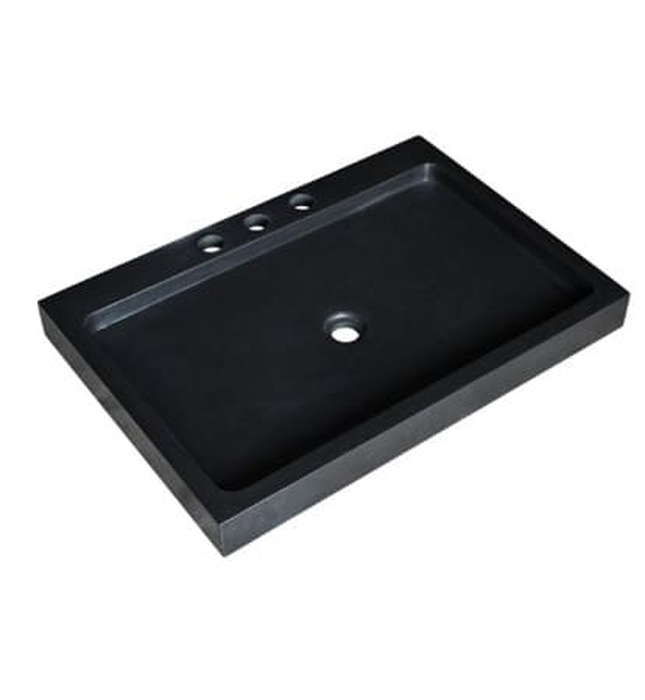 Chậu lavabo bằng đá bazan tự nhiên Kanly MAR92V